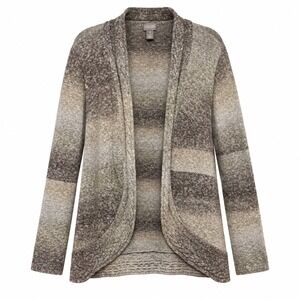 Chico's Quiet Luxury Cable Knit Cardigan Womens Size XL (3) Minimalist Cozycore
